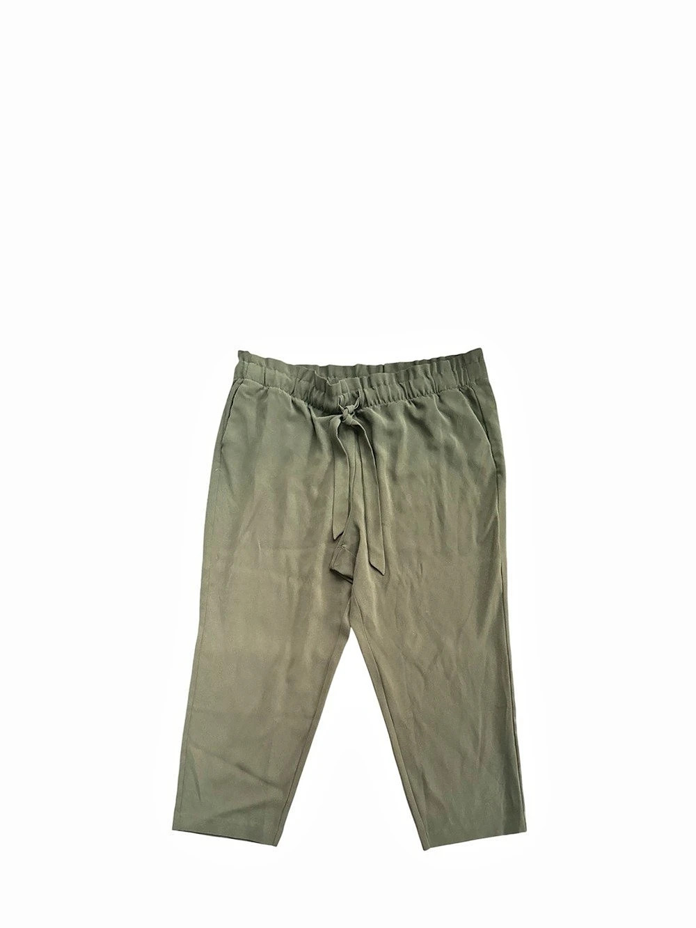 LOFT Olive Pull-On Ankle Pants Size XL Like New